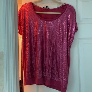 Express pink womens blouse